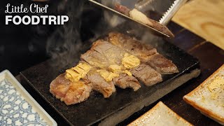 Stoned Steak and Teppanyaki at SUSHI Shokunin Japanese Restaurant [upl. by Cogswell907]