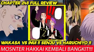 TOKYO REVENGERS CHAPTER 248 REVIEW  SENJU VS SANZU  INUI VS WAKASA  HAKAI MITSUYA VS RAN RINDOU [upl. by Odlanyar]