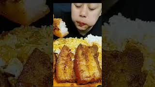 Temperature in woodbine mukbang food pork eatingshow porkleg foodie porkfeet [upl. by Airot]