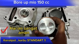 MIO SOUL MIO SPORTY BORE UP 150 cc HARIAN ‼️ [upl. by Ekud628]