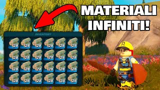 COME FARE MATERIALI INFINITI su FORTNITE LEGO [upl. by Esyli]