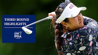 Top Shots from the Third Round of the 2024 KPMG Womens PGA Championship [upl. by Chane756]