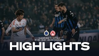 CLUB BRUGGE  KV KORTRIJK  HIGHLIGHTS  20232024 [upl. by Tteve]