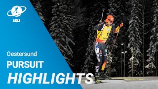 World Cup 2324 Oestersund Men Pursuit Highlights [upl. by Riannon]