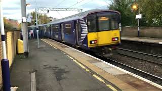 2E64 318252318255 BallochAirdrie departing Partick 11124 [upl. by Yhtnomit]