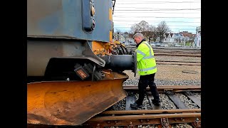 Climbing a 25 Grade with a 55YearOld Helper Locomotive Boasting 5082 kW of Pulling Power [upl. by Gaughan]