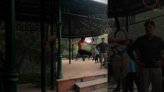 Iron cross soon 💪 calisthenics shorts shortvideo ytshorts [upl. by Anaik364]