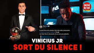 RODRI Ballon dOR  mauvais PERDANT le REAL BOYCOTTE la cérémonie VINICIUS sort du silence [upl. by Booker300]