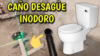 Instalación desagüe para inodoro Cuanto separarlo de la pared [upl. by Boyt]