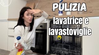 PULIZIA PROFONDA LAVATRICE E LAVASTOVIGLIE 🫧 🧽  Natalia Liberati [upl. by Orbadiah]