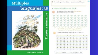 Múltiples lenguajes trazos y números página 33  34 │Cuenta de siete en siete [upl. by Enyrat]