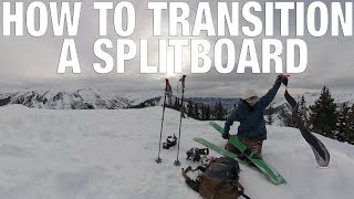 How to transition a SPLITBOARD 101 snowboard [upl. by Monreal]