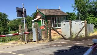 Tisbury West Level Crossing Wiltshire Saturday 30062018 [upl. by Holtorf]