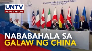 G7 nations nagpahayag ng seryosong pagkabahala sa mararahas na aksyon ng China sa West PH Sea [upl. by Nautna]