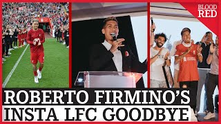 Roberto Firmino bids farewell to Liverpool with emotional Instagram Video [upl. by Hali]