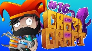 Minecraft  Crazy Craft  Ep 16  ROBOT ATTACK [upl. by Lleder189]