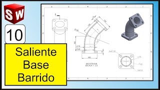 SALIENTE BASE POR LÍMITE EN SOLIDWORKS [upl. by Yhtomit]