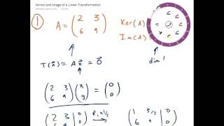 Kernel and Image of a Linear Transformation Example 1  Linear Algebra  Griti [upl. by Leede]