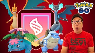 MEGA CHARIZARD MEGA BLASTOISE AND MEGA VENUSAUR RAIDS IN POKEMON GO [upl. by Asare]