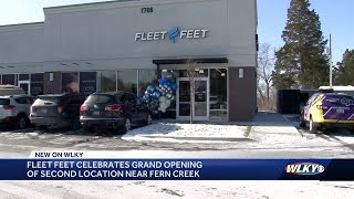 Fleet Feet celebrates grand opening of second location near Fern Creek [upl. by Ynattyrb]