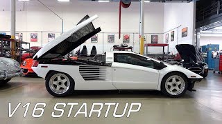 Cizeta Moroder V16T Prototype STARTUP [upl. by Ateinotna569]