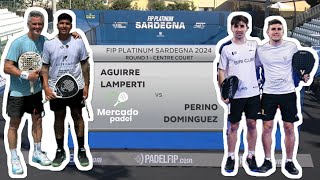 Reacción  Tolito Aguirre y Miguel Lamperti vs Dominguez y Perino  Partido Completo Padel FIP [upl. by Baillie352]