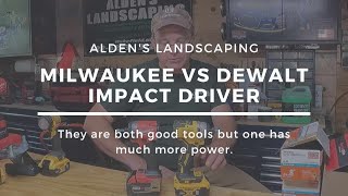 IMPACT DRIVER COMPARISON  MILWAUKEE VS DEWALT [upl. by Ahsekar197]