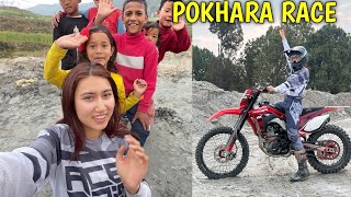 POKHARA PUGEY RACE KO LAGI😍  LADY RIDER  CX250 R  POKHARA ENDURO  alishakhadgi9769 [upl. by Iow]