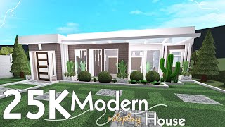 BLOXBURG Modern Roleplay House 25K Build  NO Gamepass  Speedbuild [upl. by Atinrehs381]