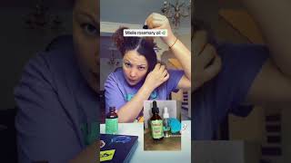 mielle rosemary oil growth and hair thickness rosemaryoil haircare miracleoil naturalhair [upl. by Ardehs]