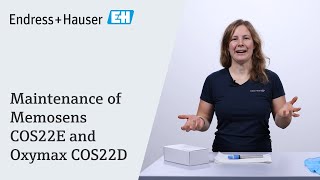 Maintenance of Memosens COS22E and Oxymax COS22D  EndressHauser [upl. by Apfelstadt]