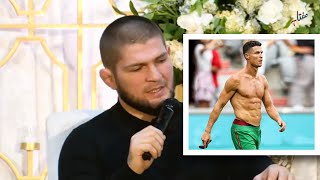 Khabib talks about Cristiano Ronaldo [upl. by Adnilemreh]