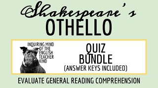 Othello Quiz and Answer Key Bundle for High School [upl. by Diva]