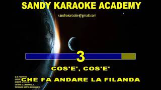 KARAOKE LA FILANDA MILVA CON CORI VERSIONE MENEITO demo [upl. by Mcfarland]