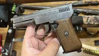 Firing the Mauser 1910 Pocket Pistol 25 ACP [upl. by Nike]