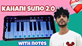 Kahani suno 20 piano tutorial with notes🎹 KaifiKhalil mobile Piano  walkband app [upl. by Tteltrab246]