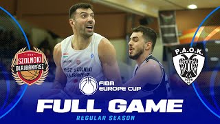 NHSZSzolnoki Olajbanyasz v PAOK mateco  Full Basketball Game  FIBA Europe Cup 202425 [upl. by Zeidman476]