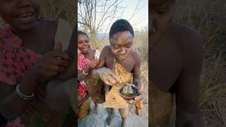 A dry season with poor foodhadzabetribe africa food tanzania [upl. by Pare]