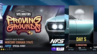 quotClassic Power Unleashed Mercury Cougar 1967  Proving Grounds Day 5  NFS No Limitsquot [upl. by Winterbottom]