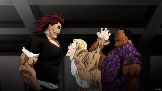 バキ  Yujiro helps Baki steal his girlfriend back from Sikorsky  勇次郎は刃牙がシコルスキーから恋人を取り戻すのを手伝う [upl. by Ojillib]