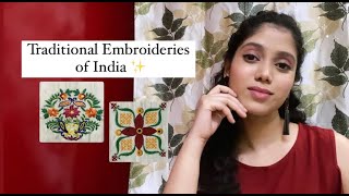 Traditional Embroideries of India 🪡 Embroidery CraftsofIndia [upl. by Clotilda]