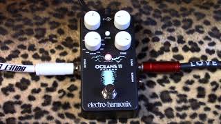 ElectroHarmonix OCEANS 11 Reverb pedal demoed with Suhr Tele amp Mojotone Blackout [upl. by Neala]