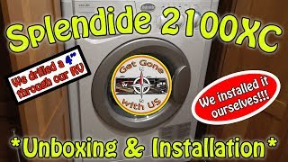 Splendide 2100XC Washer Dryer Combo Install in our RV [upl. by Enrobialc]