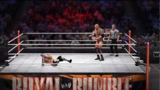 Royal Rumble 2013  CM Punk vs The Rock Full Match HQ [upl. by Caryl714]