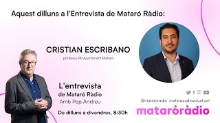 Cristian Escribano a lEntrevista de Mataró Ràdio 07102024 [upl. by Leisam]