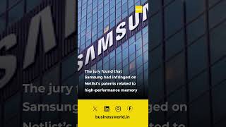 Samsung Faces 118 Mn Verdict For Infringing Netlist Patents In US samsung patent shorts [upl. by Anemix]