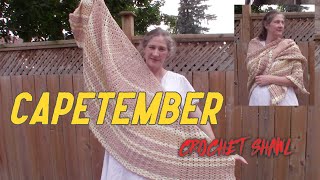 CAPEtember  I Crocheted a Sontag Shawl [upl. by Naletak]