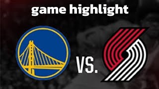 GOLDEN STATE WARRIOR VS PORTLAND TRAILBLAZER GAME HIGHLIGHT OCTOBER 23 2024 [upl. by Philina]