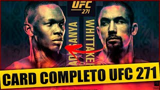 UFC 271 ISRAEL ADESANYA vs WHITAKKER CONFIRA O CARD COMPLETO [upl. by Trillbee]