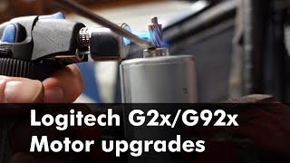 Logitech G2xG92x motor upgrades [upl. by Eiuqnimod]